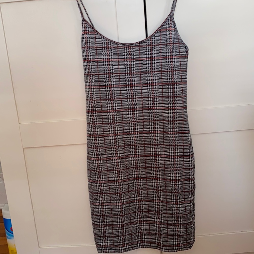 Plaid mini dress